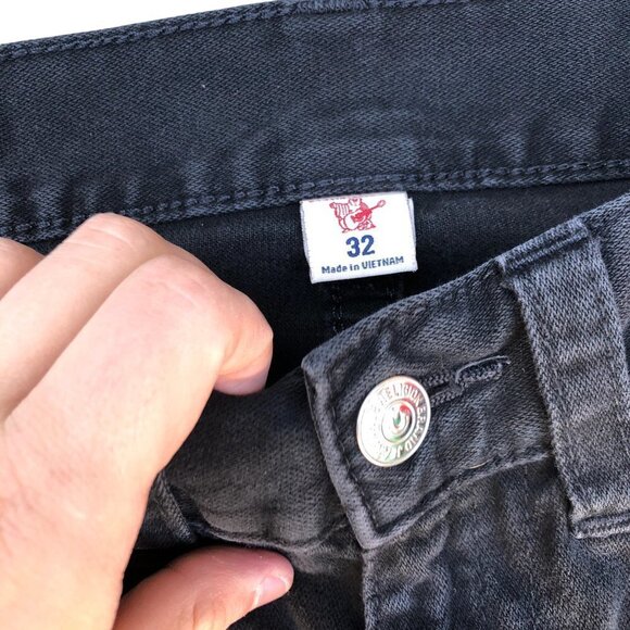 TRUE Religion Jeans Size 32 SKINNY Black - Picture 8 of 8
